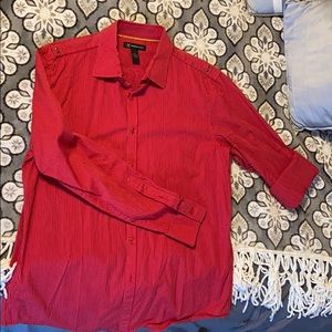 Red casual men’s shirt